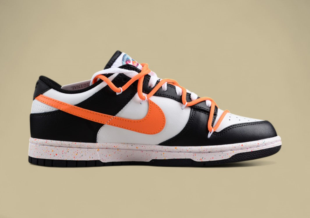 Nike Dunk Low “Vitality Orange” Triple Swoosh Custom