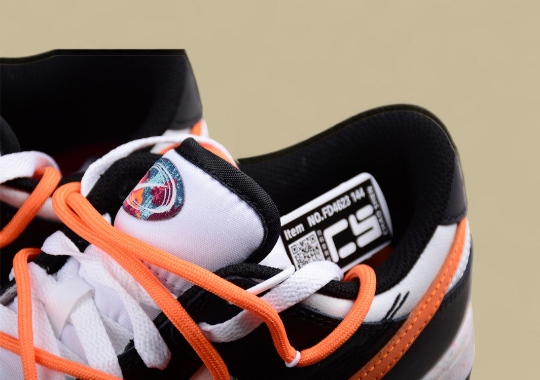 Nike Dunk Low “Vitality Orange” Triple Swoosh Custom