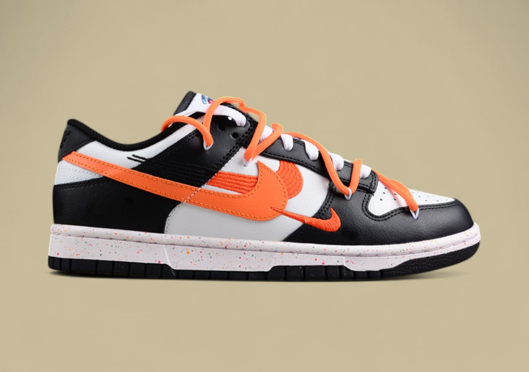 Nike Dunk Low “Vitality Orange” Triple Swoosh Custom