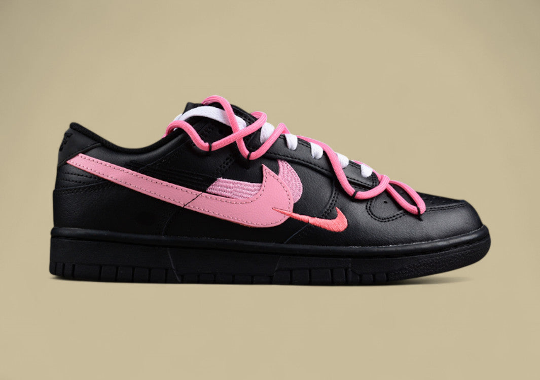 Nike Dunk Low “Vitality Pink” Triple Swoosh Custom