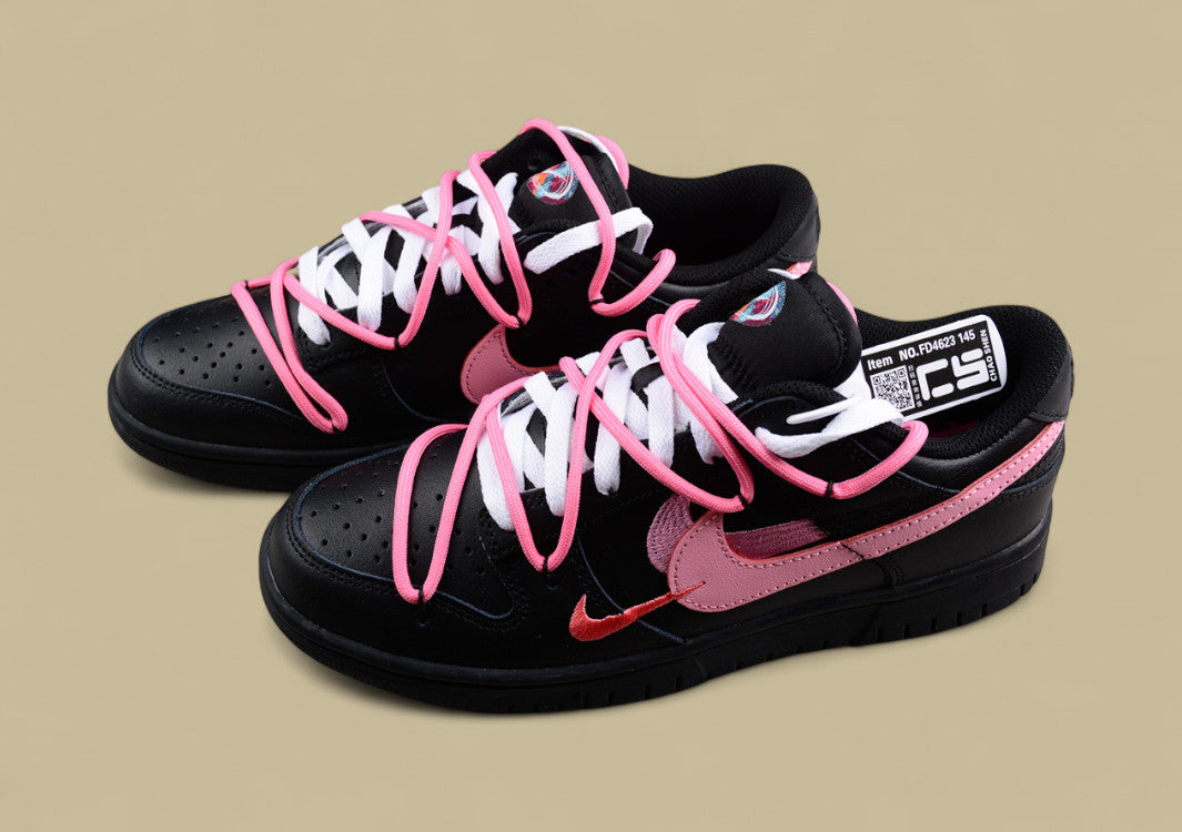 Nike Dunk Low “Vitality Pink” Triple Swoosh Custom