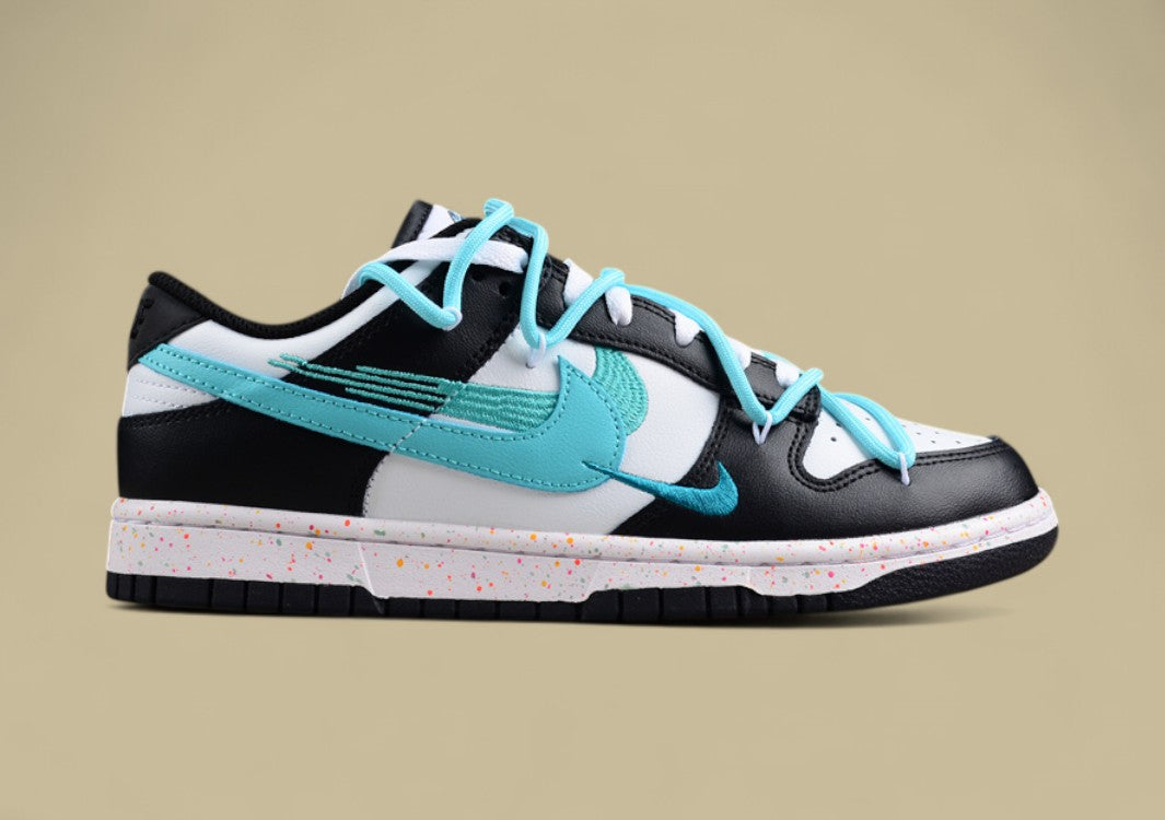 Nike Dunk Low “Vitality Teal” Triple Swoosh Custom