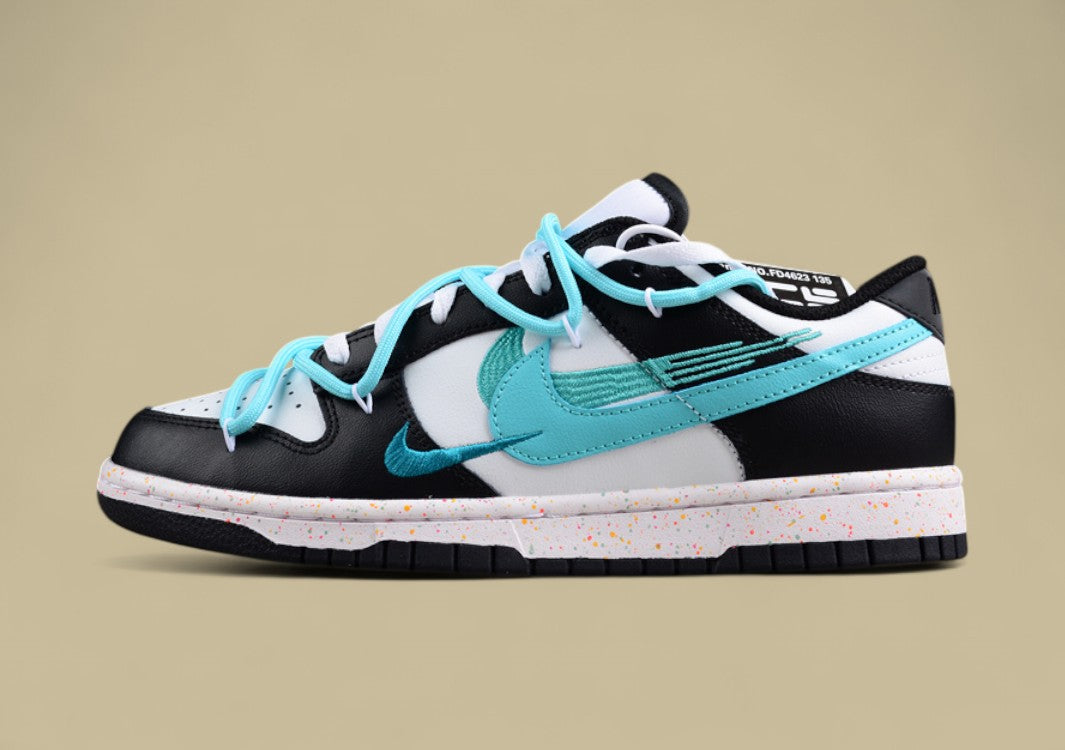 Nike Dunk Low “Vitality Teal” Triple Swoosh Custom