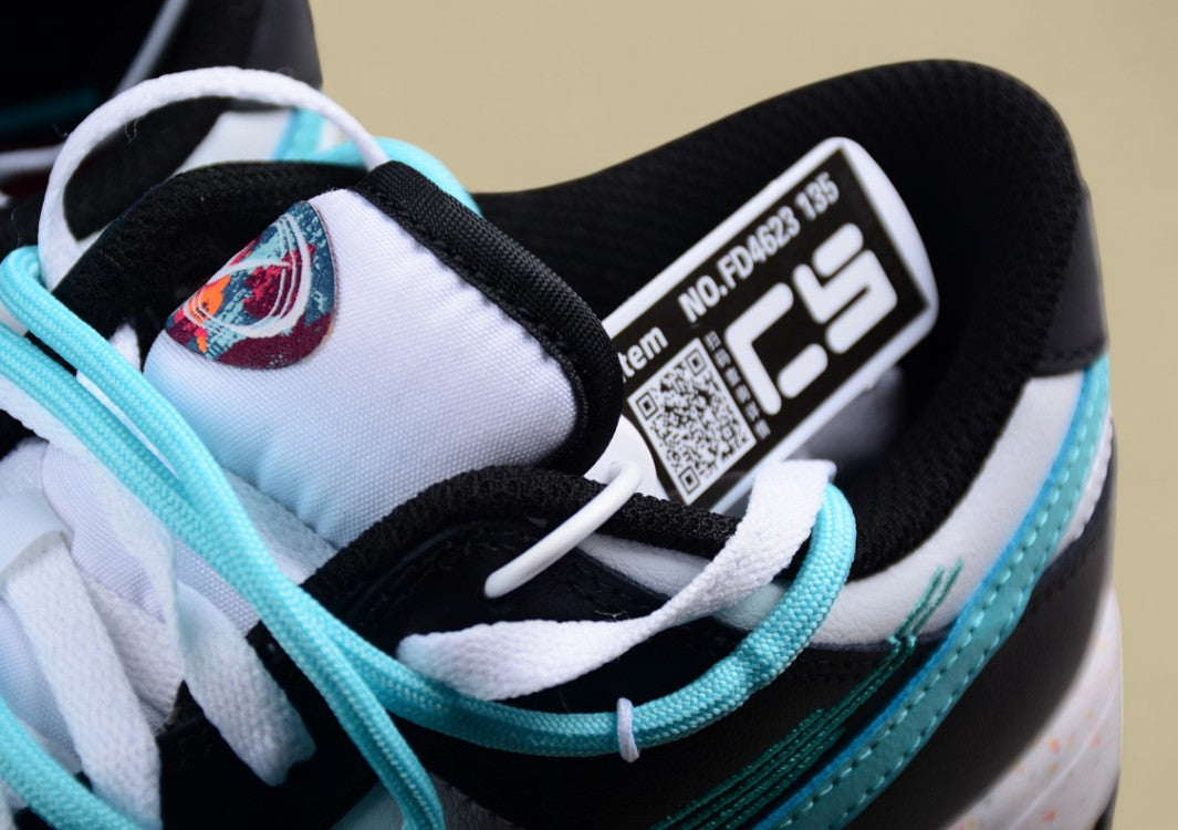 Nike Dunk Low “Vitality Teal” Triple Swoosh Custom
