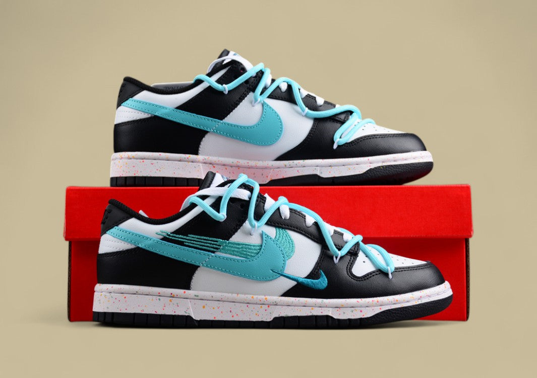 Nike Dunk Low “Vitality Teal” Triple Swoosh Custom