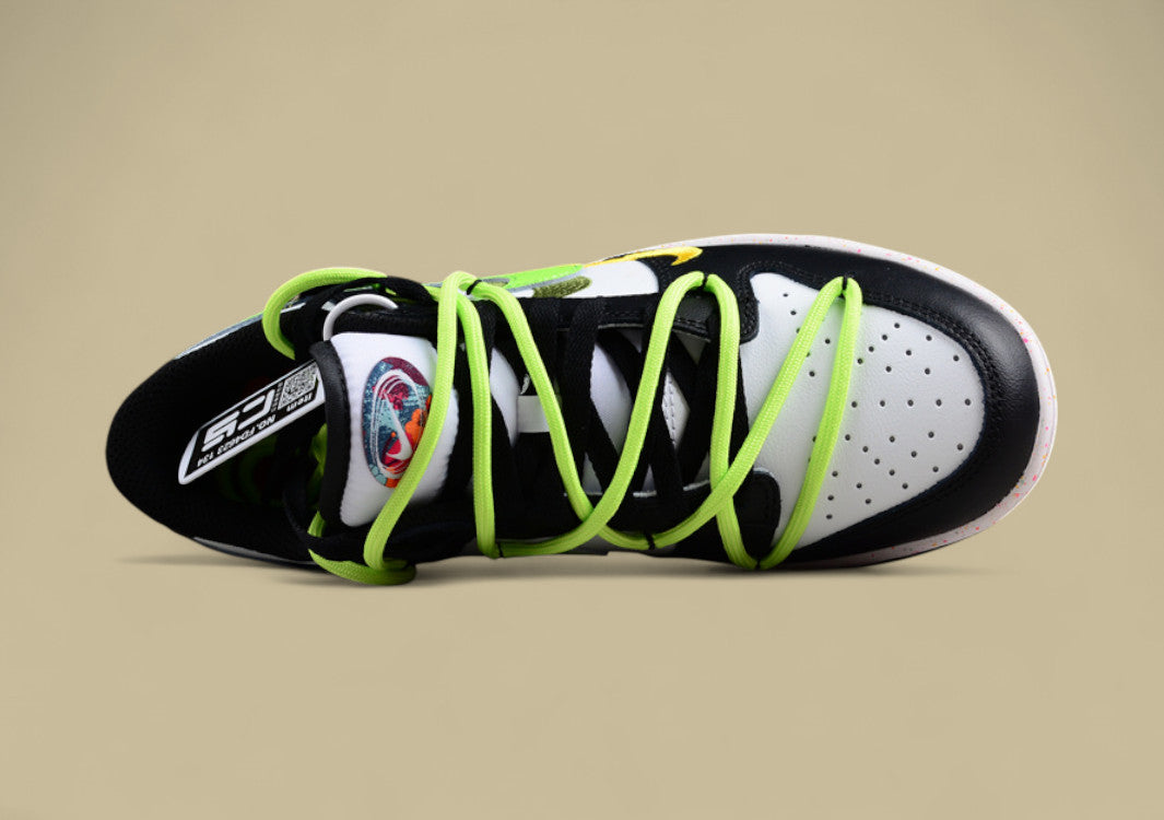 Nike Dunk Low “Vitality Volt” Triple Swoosh Custom