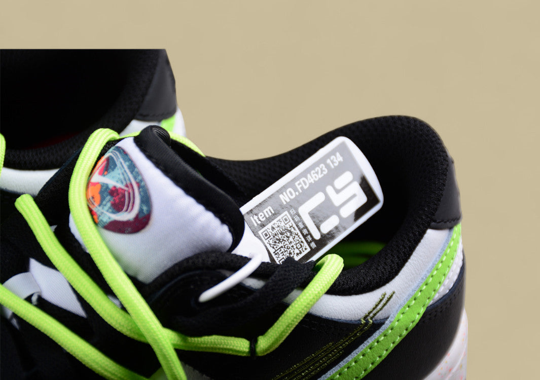 Nike Dunk Low “Vitality Volt” Triple Swoosh Custom