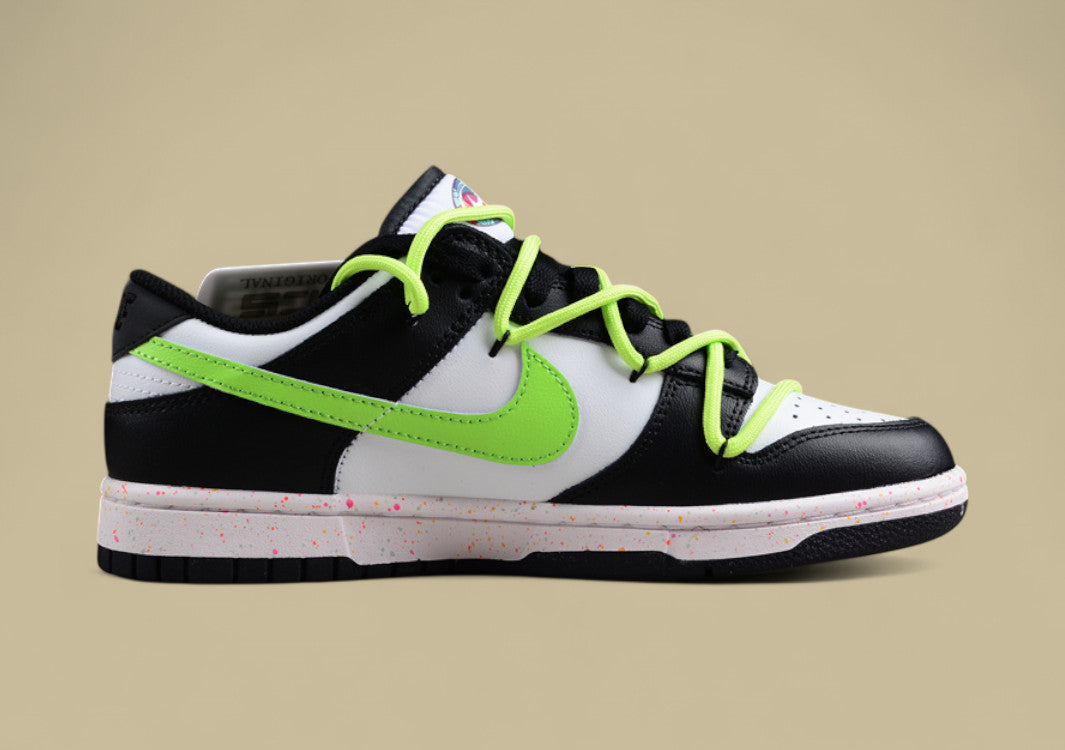 Nike Dunk Low “Vitality Volt” Triple Swoosh Custom