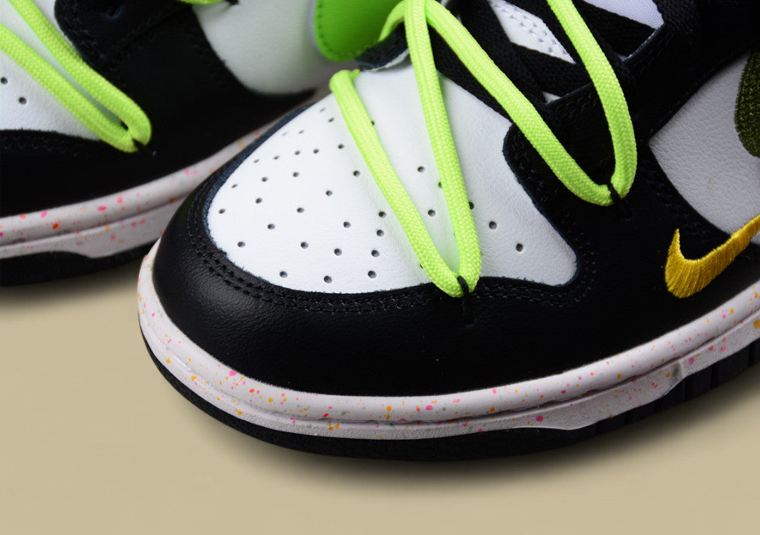 Nike Dunk Low “Vitality Volt” Triple Swoosh Custom