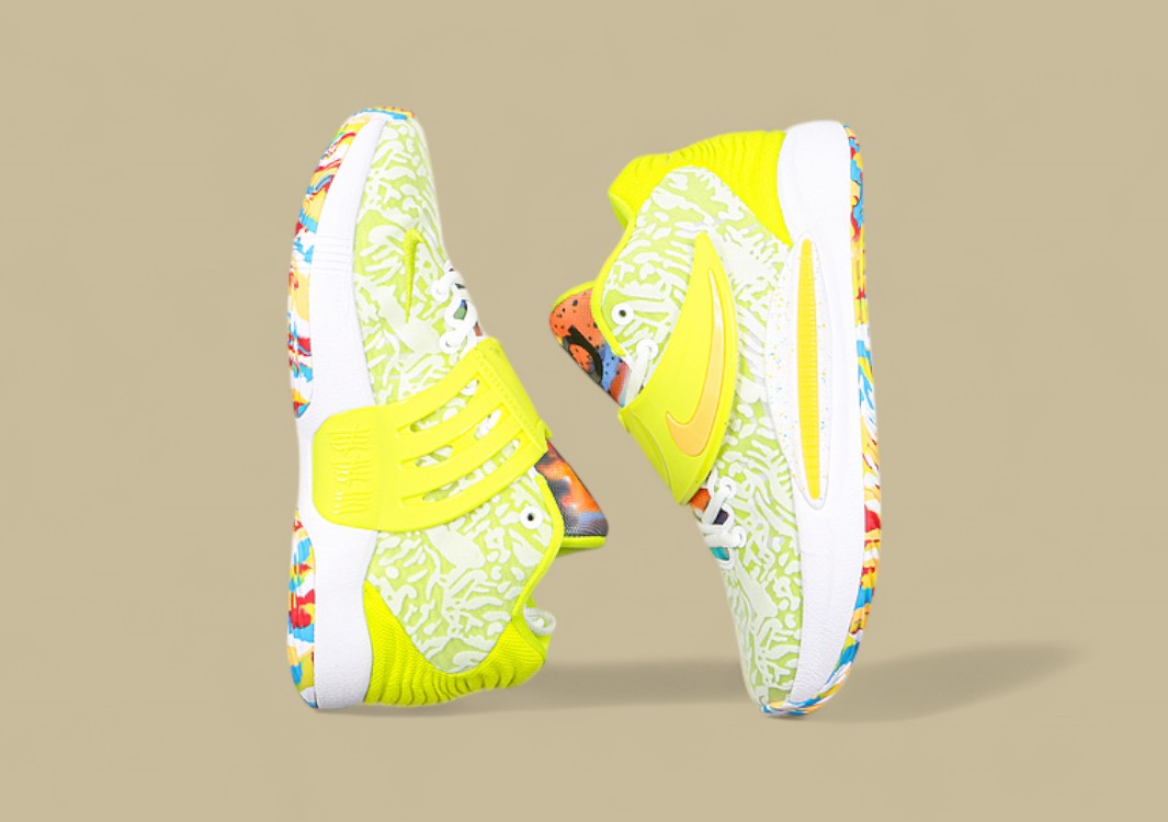 Nike KD 14 EP “Cyber” Lime Green Multi-Color Shoes