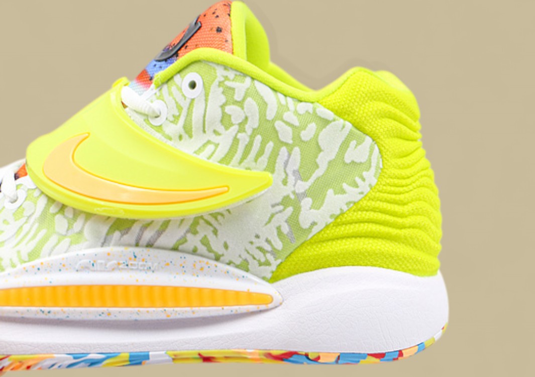 Nike KD 14 EP “Cyber” Lime Green Multi-Color Shoes