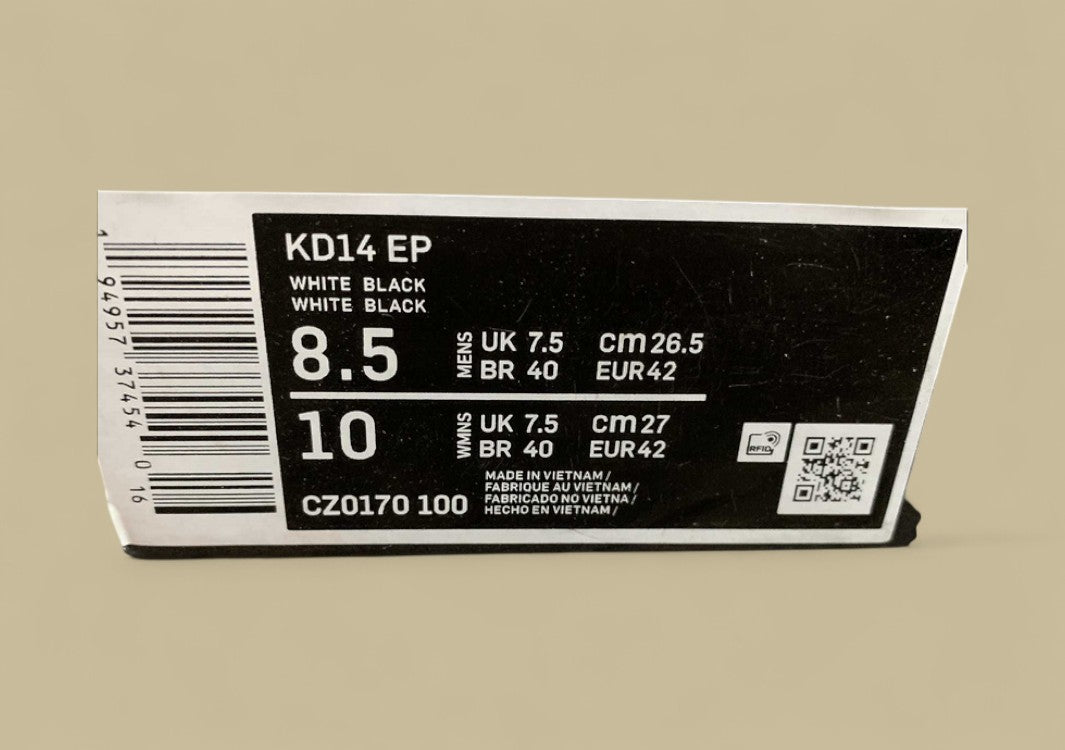 Nike KD 14 EP “Home” Wolf Grey Basketball Shoe