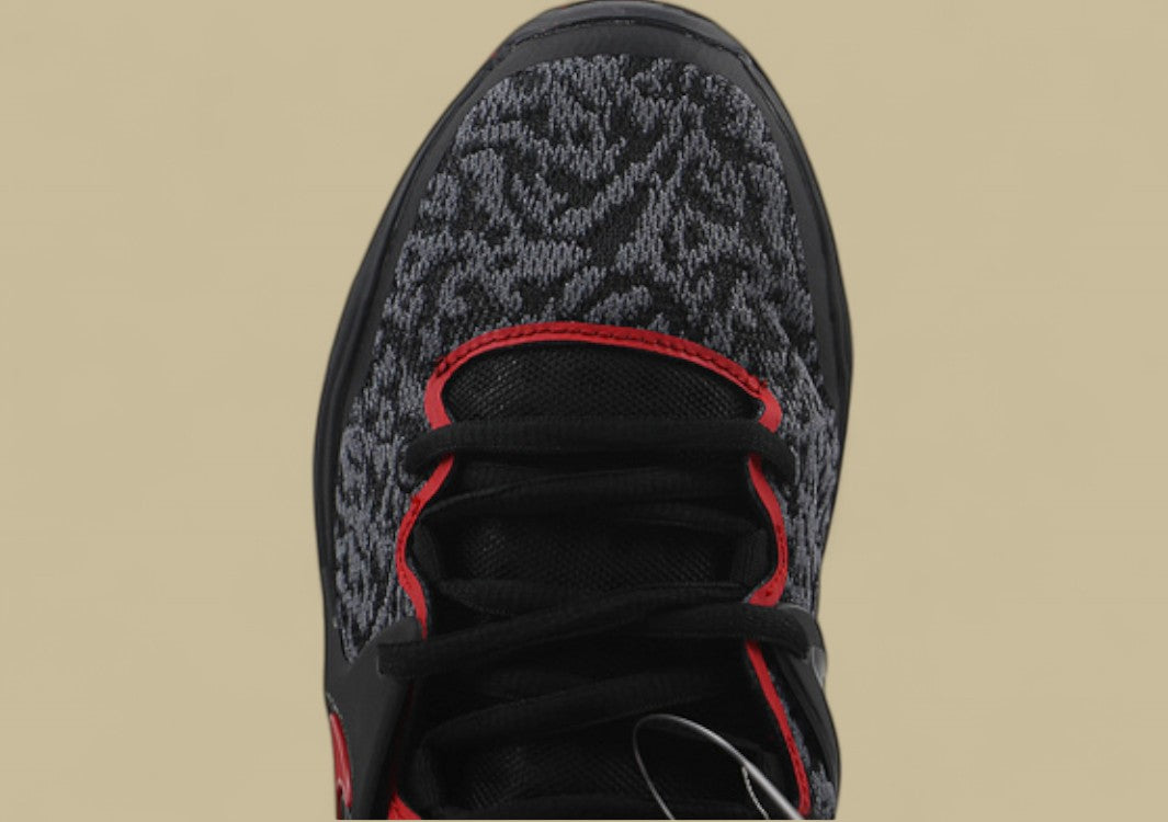 Nike KD Basketball Shoes Black Red with Graphic Knit Upper and Red Accents