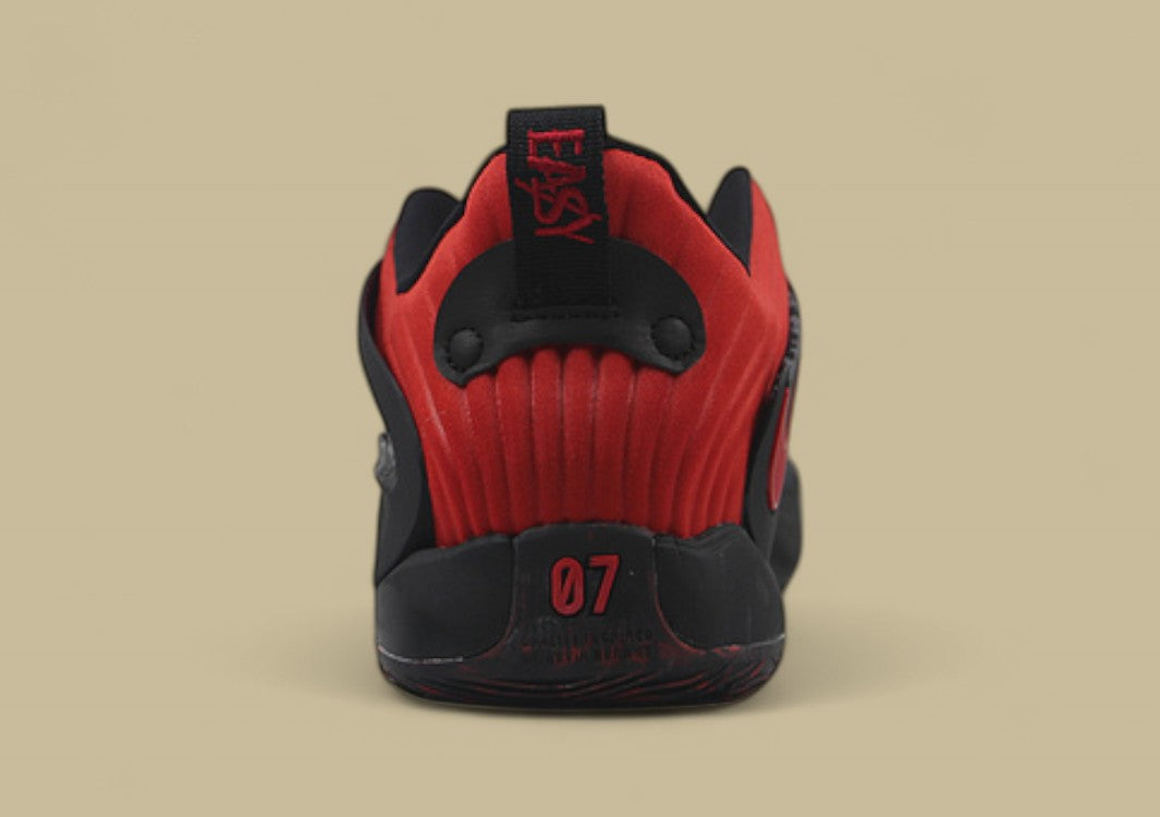 Nike KD Basketball Shoes Black Red with Graphic Knit Upper and Red Accents