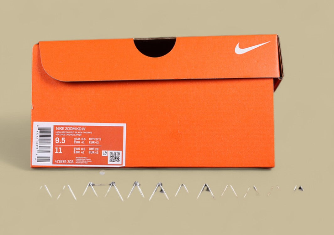 Nike KD Basketball Shoes Bold Green Upper with Black Midsole & Multicolor Graphic Heel Design