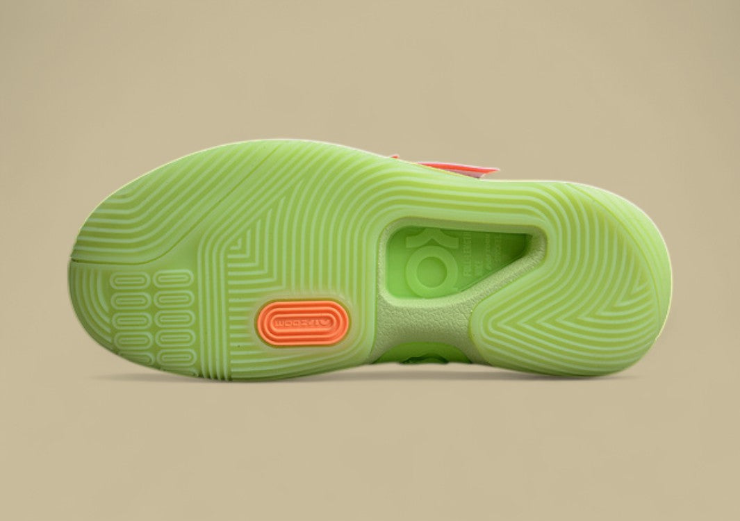 Nike KD Basketball Shoes Colorful Floral Print Upper with Neon Green Sole and Pink Strap