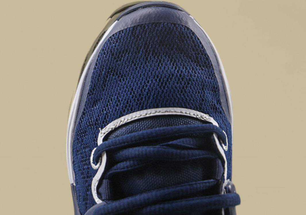 Nike KD Basketball Shoes Deep Navy Blue Upper with White Swoosh and Midsole for Elite Play