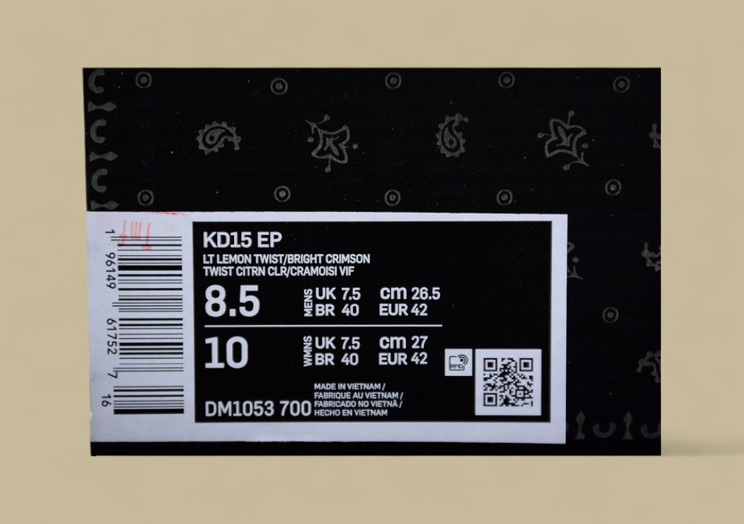 Nike KD Basketball Shoes Vibrant Volt Upper with Multi-Color Sole and Graphic Swoosh Detail