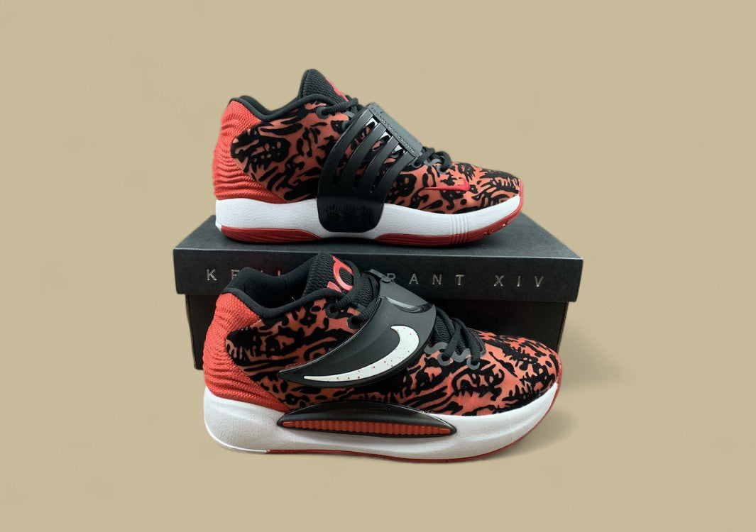 Nike KD EP "Bred" University Red White Basketball Shoes