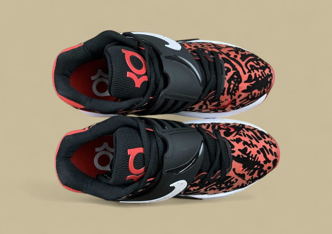 Nike KD EP "Bred" University Red White Basketball Shoes