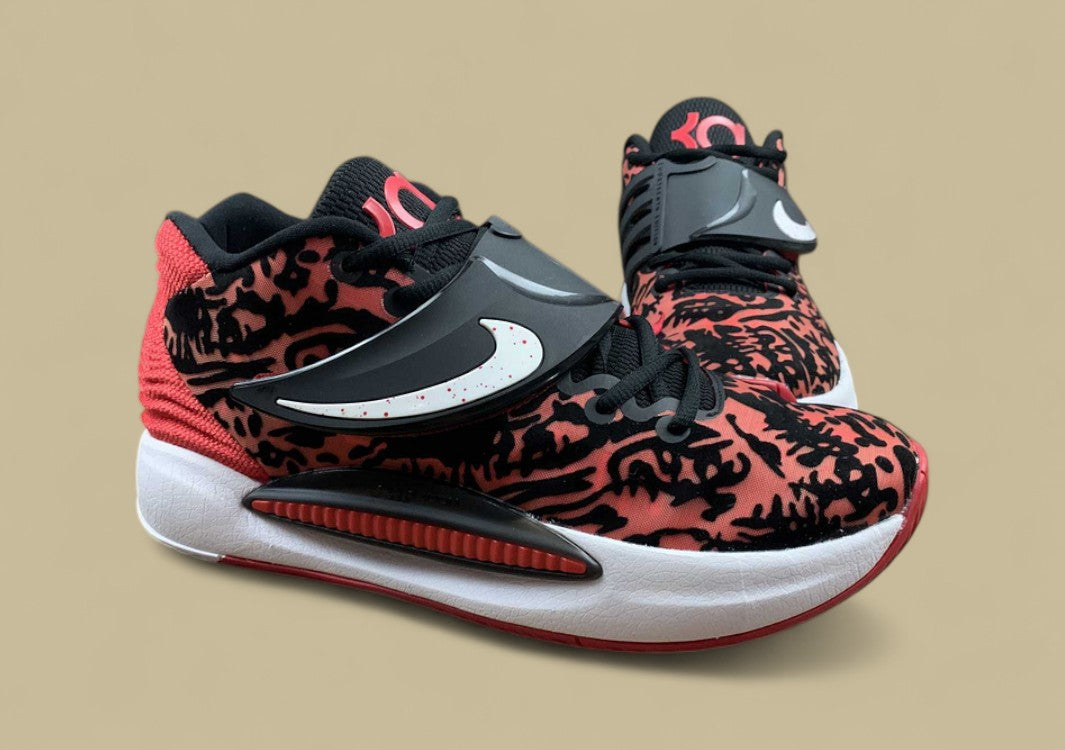 Nike KD EP "Bred" University Red White Basketball Shoes