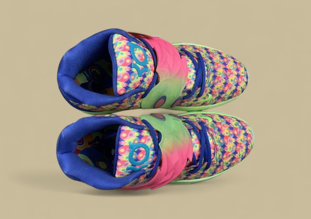 Nike KD EP "Ron English 1" Hyper Pink Turquoise Blue Basketball Shoe