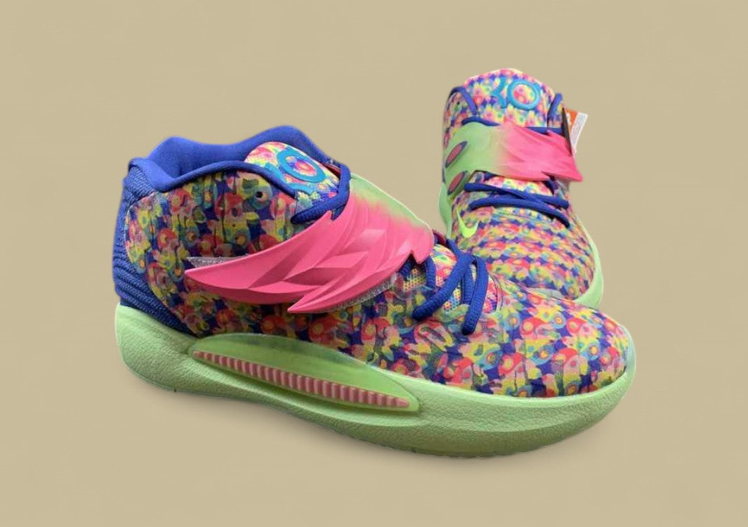 Nike KD EP "Ron English 1" Hyper Pink Turquoise Blue Basketball Shoe