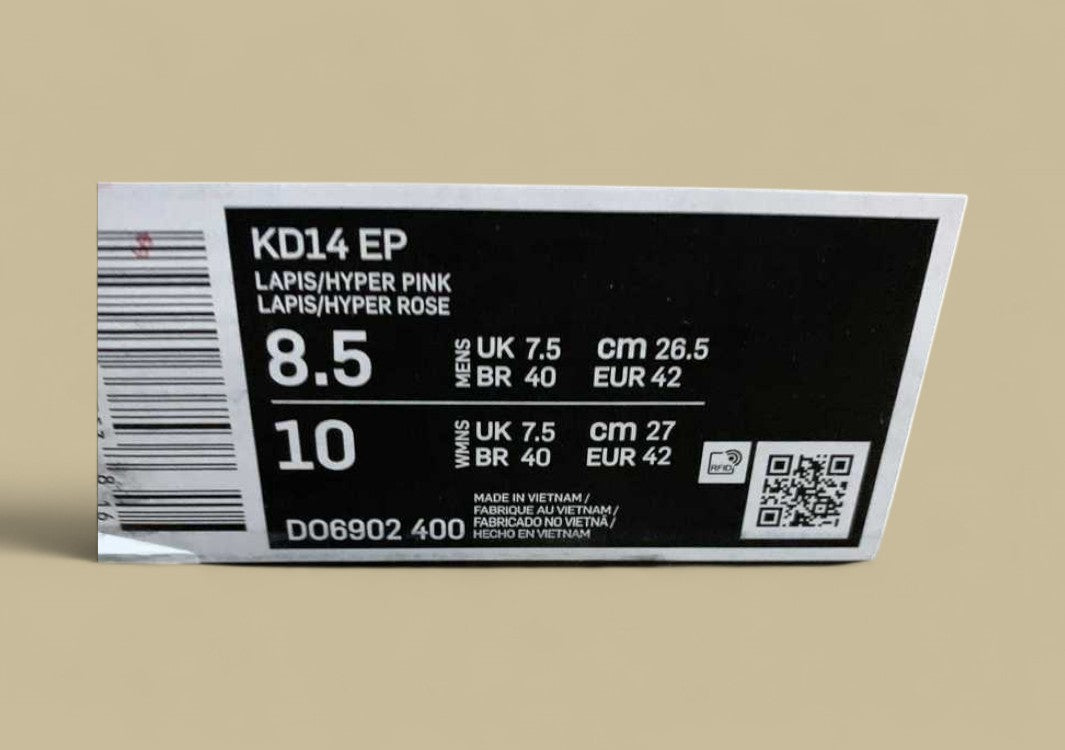 Nike KD EP "Ron English 1" Hyper Pink Turquoise Blue Basketball Shoe