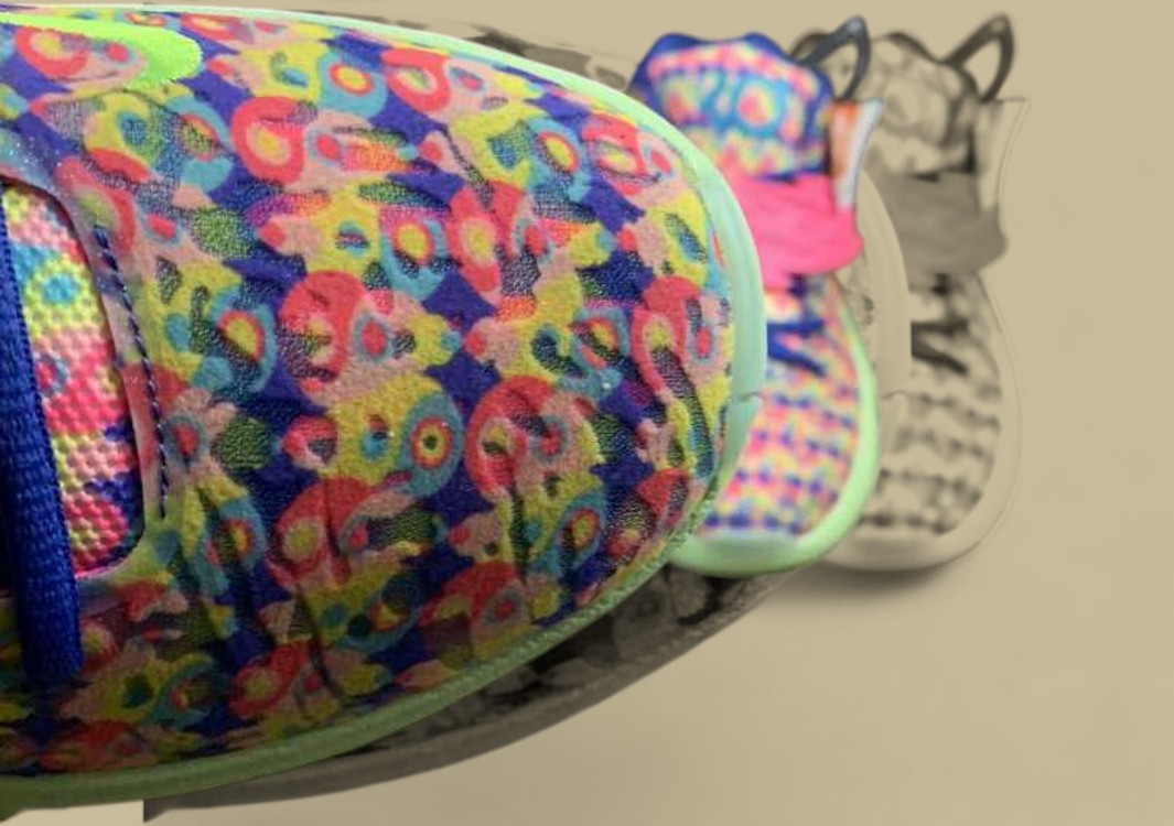 Nike KD EP "Ron English 1" Hyper Pink Turquoise Blue Basketball Shoe