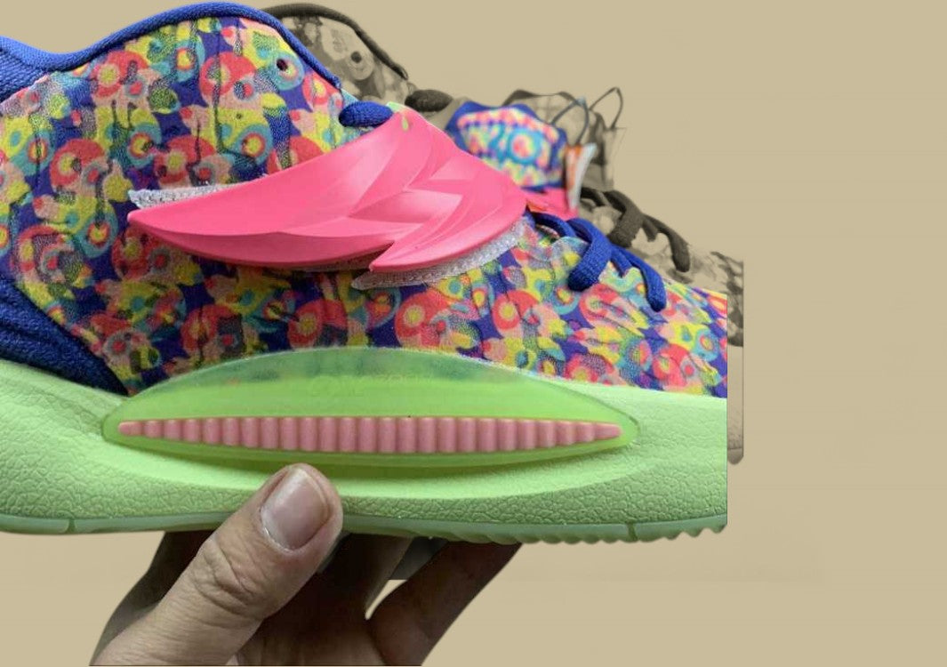 Nike KD EP "Ron English 1" Hyper Pink Turquoise Blue Basketball Shoe