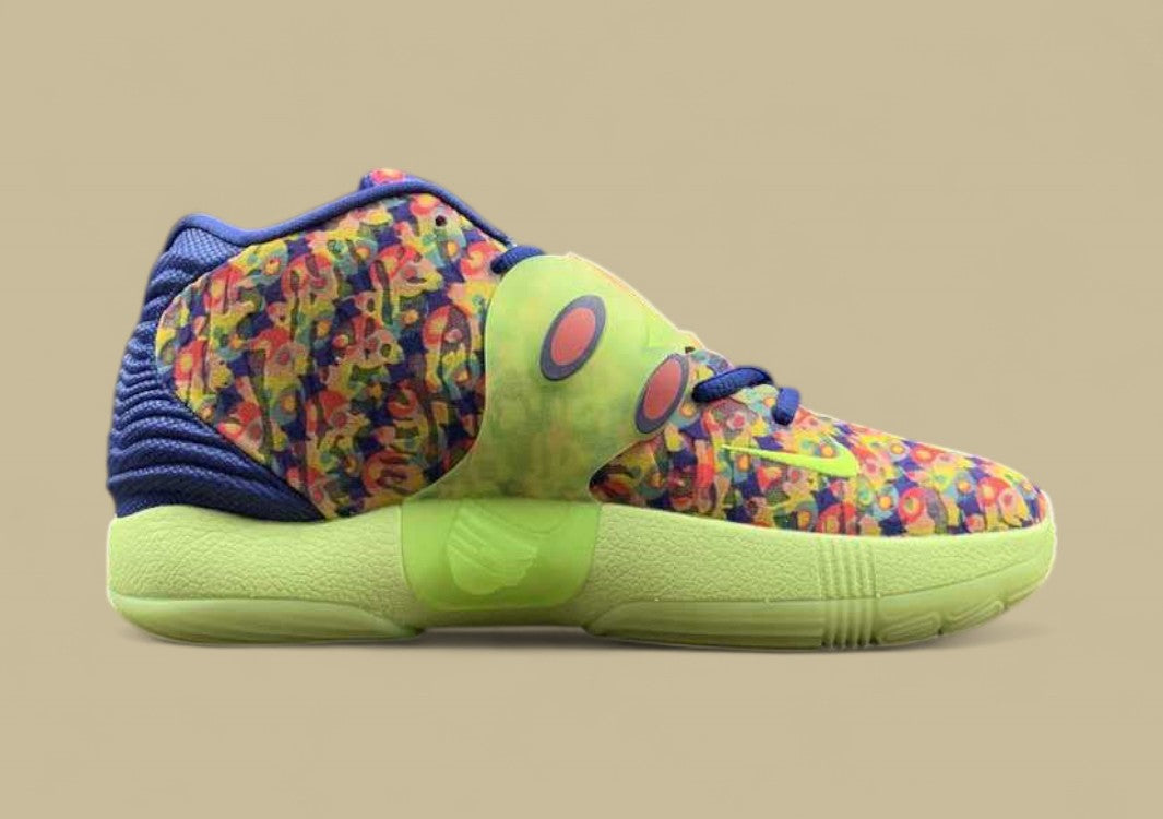 Nike KD EP "Ron English 1" Hyper Pink Turquoise Blue Basketball Shoe