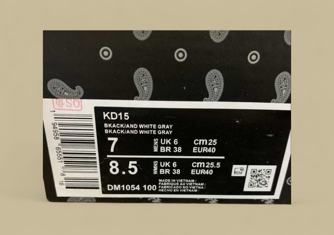 Nike KD EP White Grey Fog Basketball Shoe