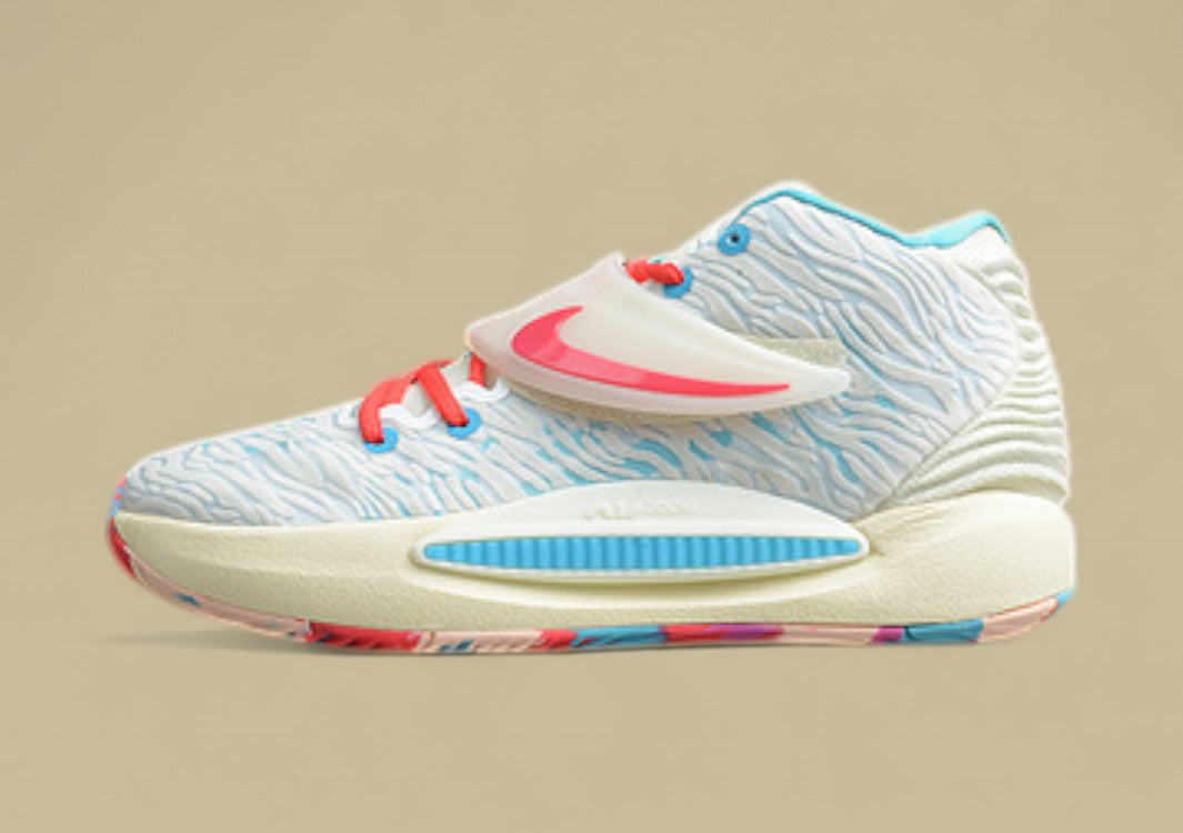 Nike KD EP “Cashmere Multicolor” Turquoise Blue Basketball Shoe