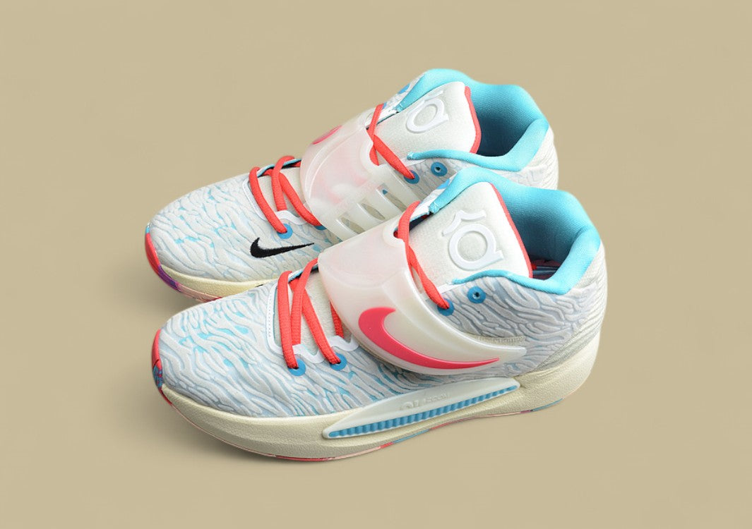 Nike KD EP “Cashmere Multicolor” Turquoise Blue Basketball Shoe