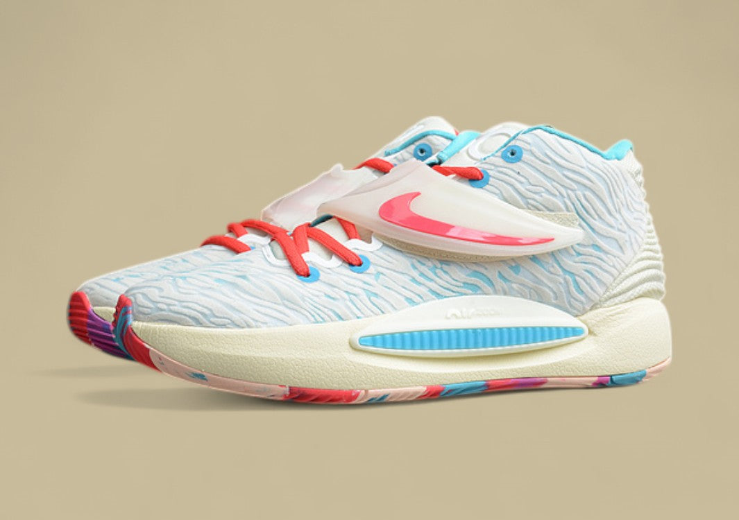 Nike KD EP “Cashmere Multicolor” Turquoise Blue Basketball Shoe