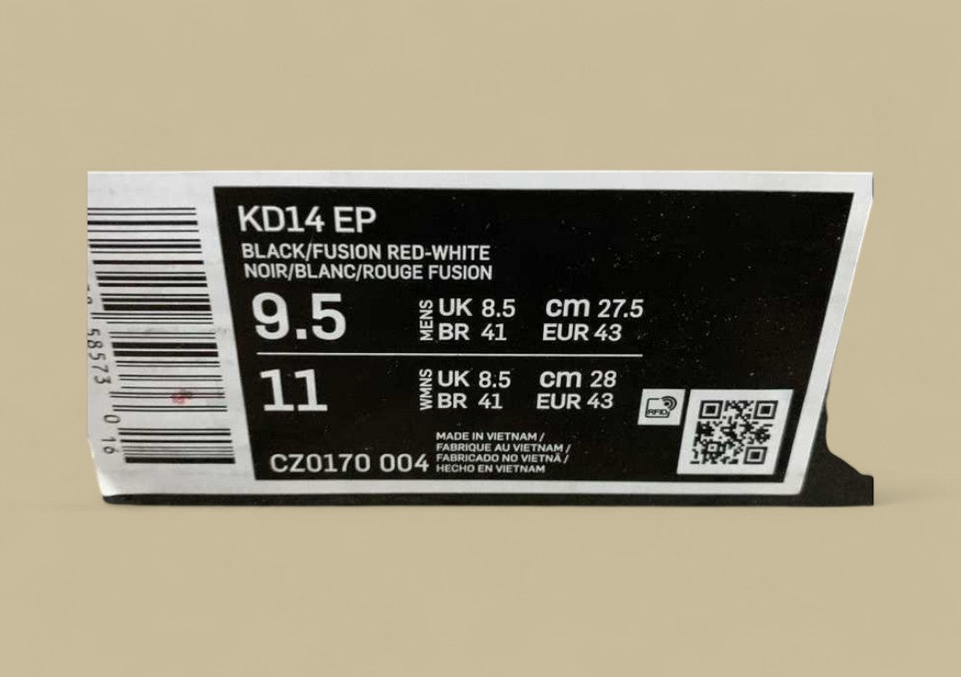 Nike KD EP “Multi-Color” Fusion Red Basketball Shoe
