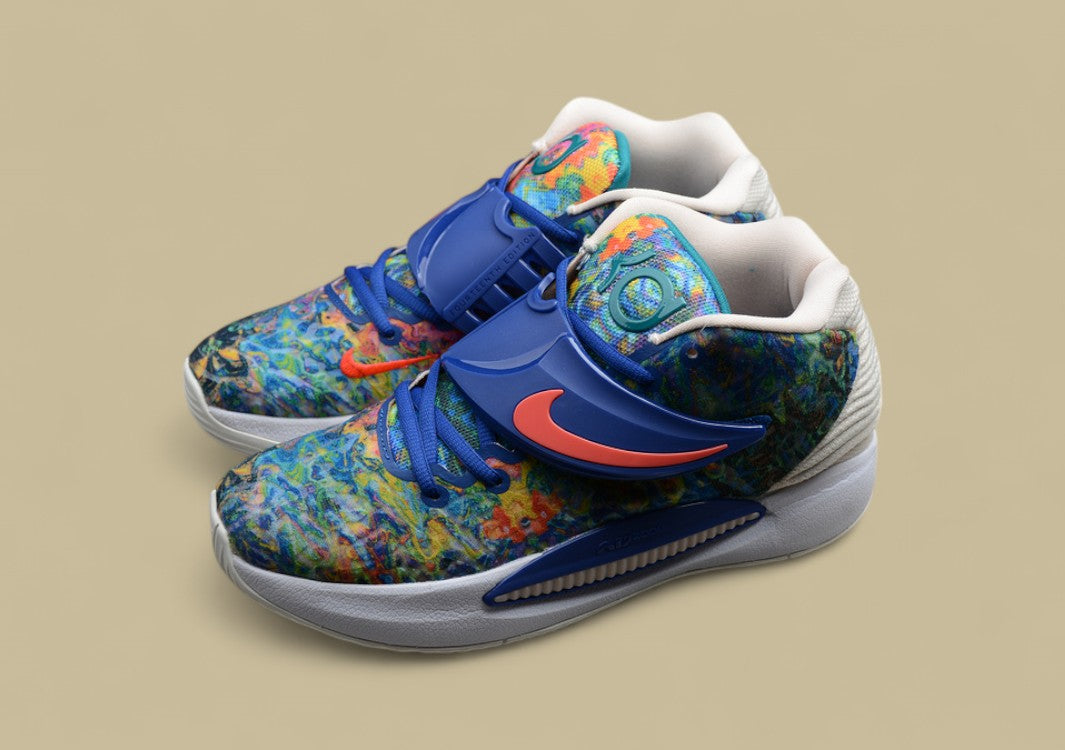 Nike KD EP “Paint Splatter” Royal Blue Basketball Shoe