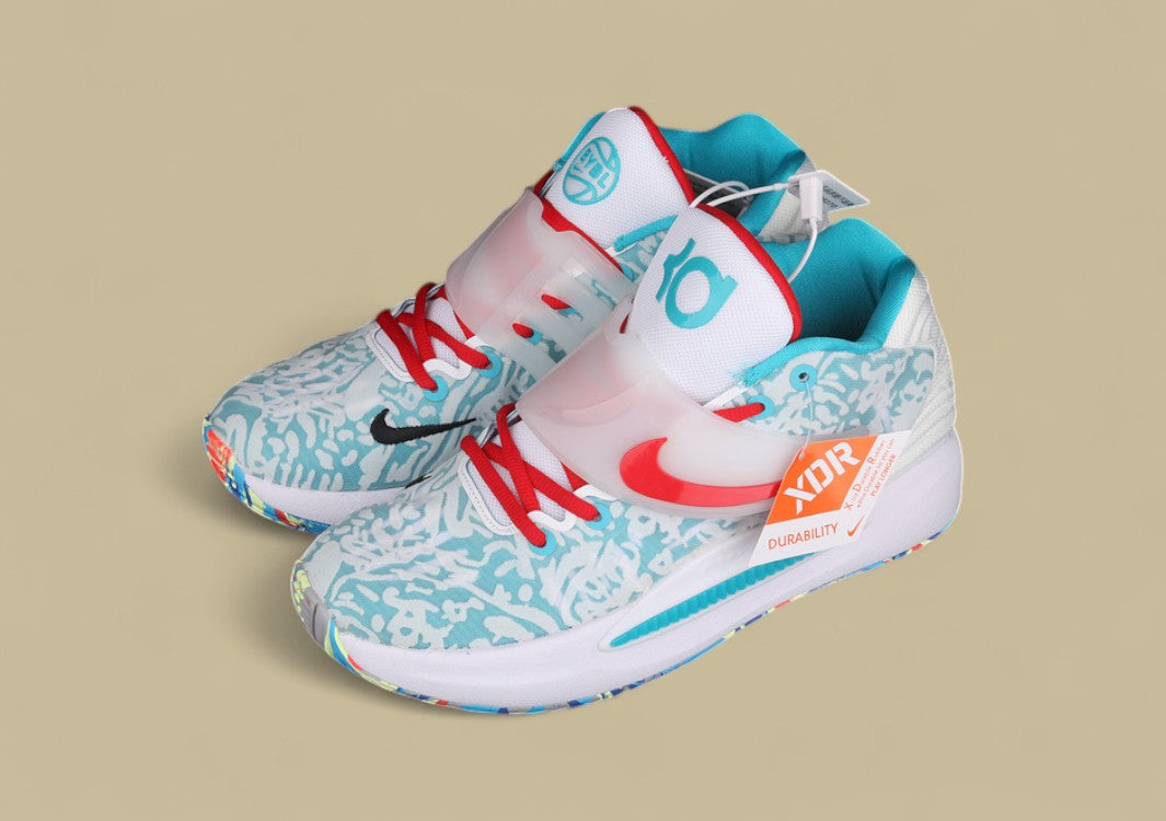 Nike KD “Blue Camo” White Basketball Shoes