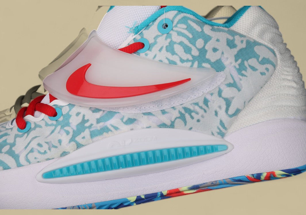Nike KD “Blue Camo” White Basketball Shoes
