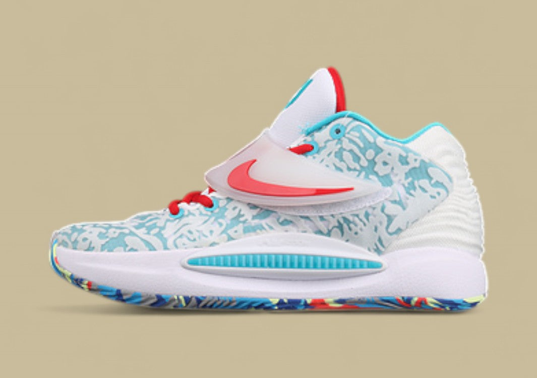 Nike KD “Blue Camo” White Basketball Shoes