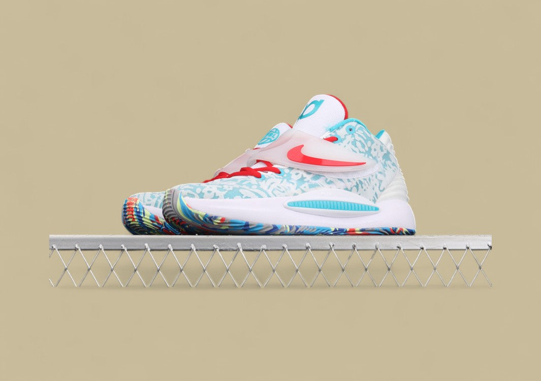 Nike KD “Blue Camo” White Basketball Shoes
