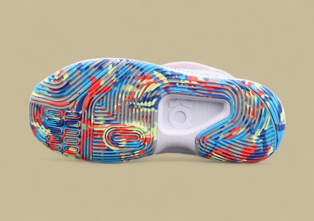 Nike KD “Blue Camo” White Basketball Shoes