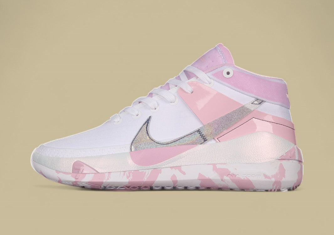 Nike KD “Kay Yow” White Light Arctic Pink Basketball Shoe