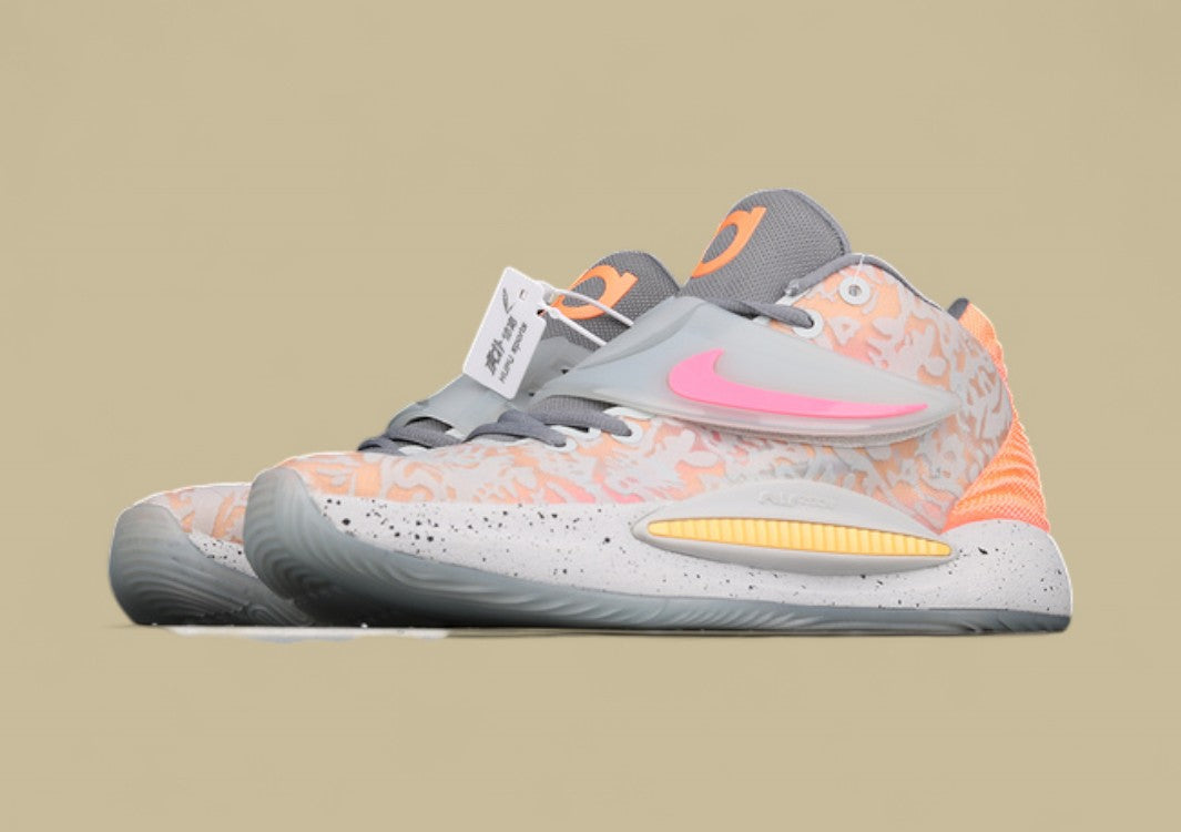 Nike KD “Peach Glow” Light Grey Basketball Shoe