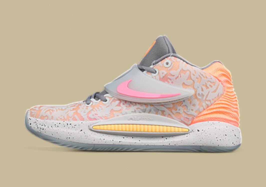 Nike KD “Peach Glow” Light Grey Basketball Shoe