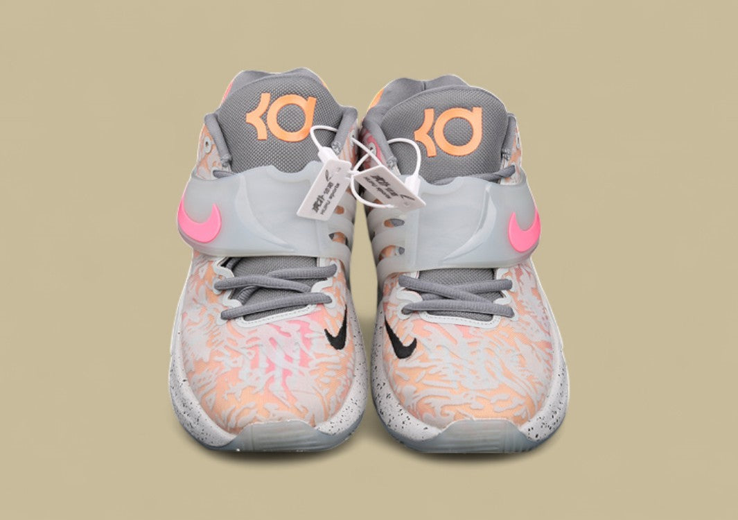 Nike KD “Peach Glow” Light Grey Basketball Shoe