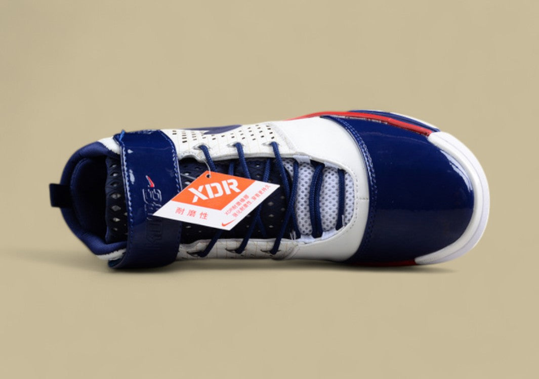 Nike Kobe Basketball Shoes White navy Blue red Retro Mid-top Performance Sneaker
