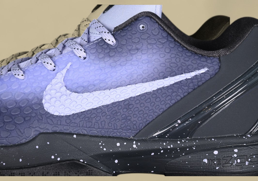 Nike Kobe "Black Lavender Mist" Basketball Shoes Sleek Low-Top Performance Sneaker