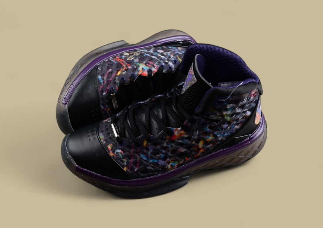 Nike Kobe Black Multi-color Imperial Purple Kumquat Bold Mid-top With Vivid Graphic Overlay