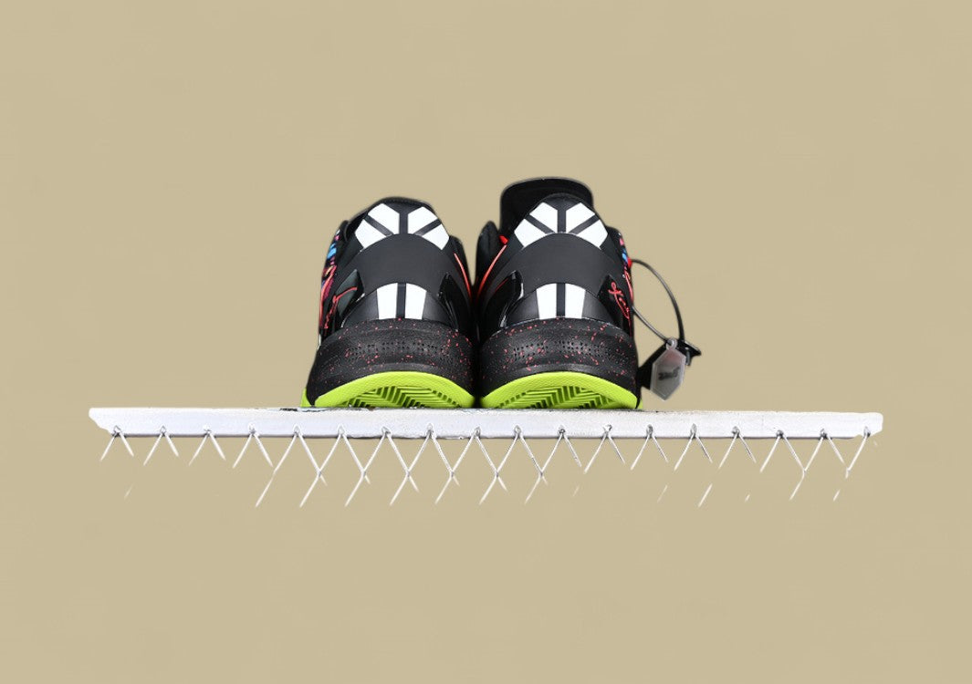 Nike Kobe Black Orange Green Red Colorful Mosaic Upper With Bright Volt Sole and Swoosh